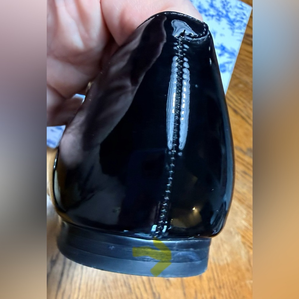 Marc Fisher Black Faux Patent Leather Shoes, 9.5 - Picture 8 of 10